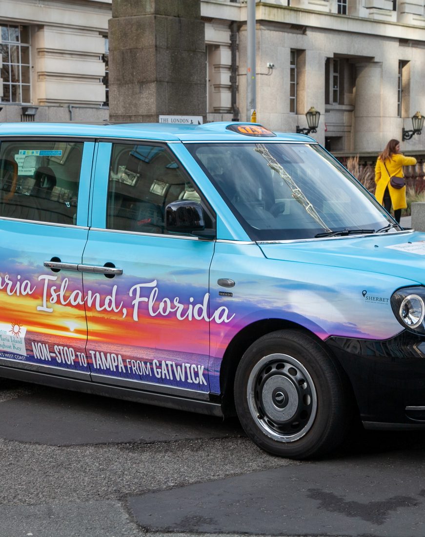 Bradenton Area CVB Taxi Wraps